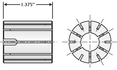 #250 Expanding Round Collets